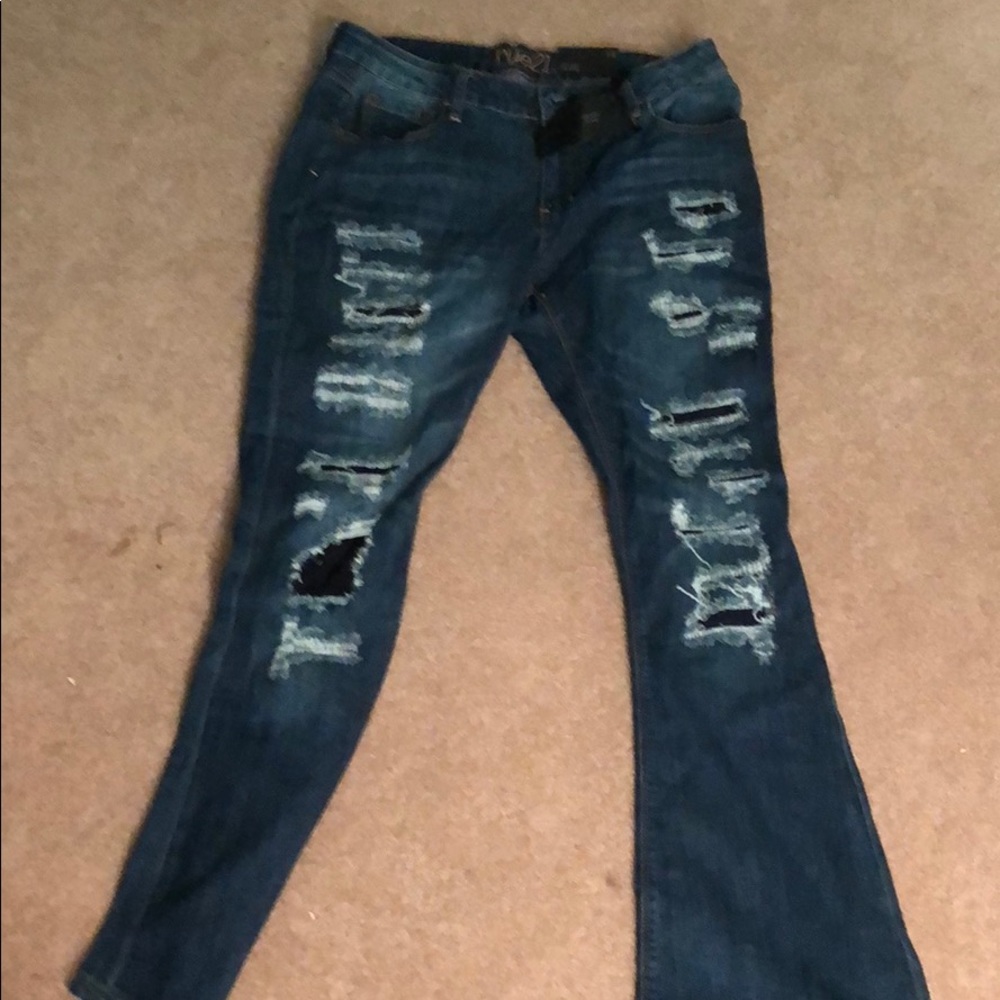 Jeans with tags